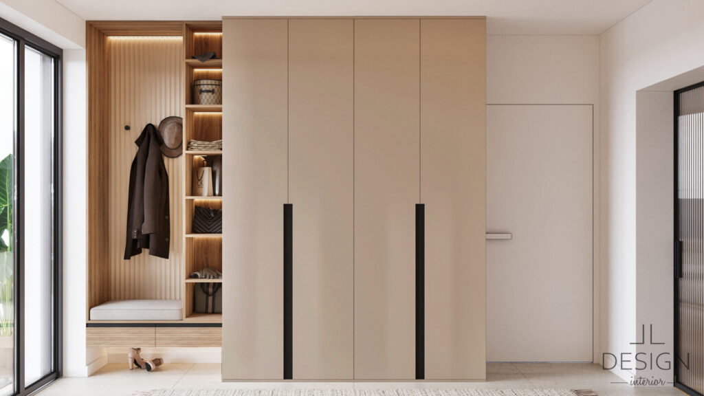 Interiérový dizajn vstup - Rodinný dom v Krupine - LL design