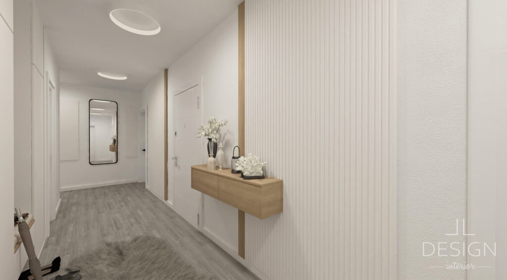 Interiérový dizajn chodba- Penthouse Zvolen - LL design