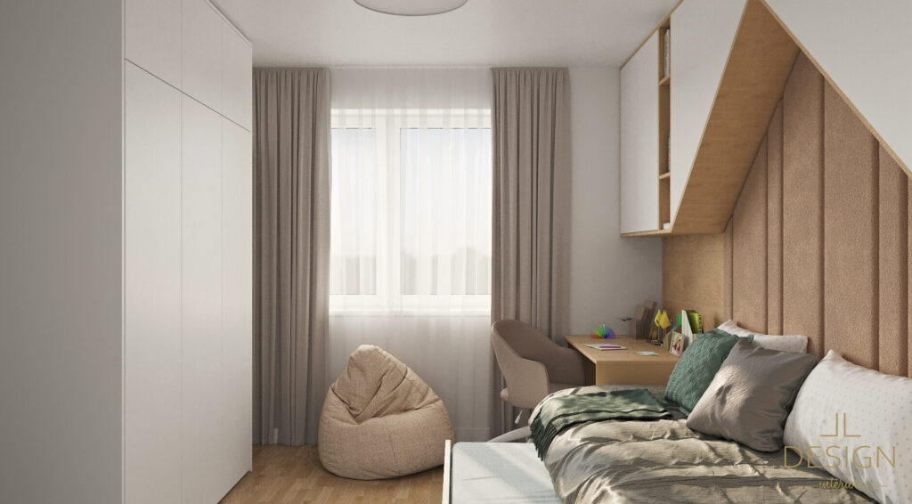 Interiérový dizajn detská izba - Mestský byt Viedeň- LL design