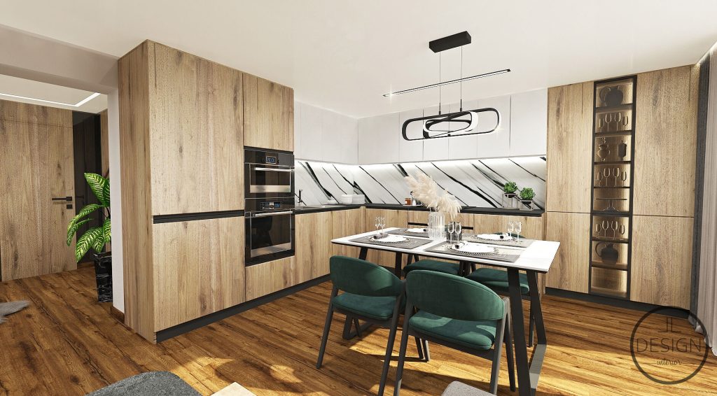 Interiérový dizajn kuchyňa - Rodinný dom Žarnovica - LL design