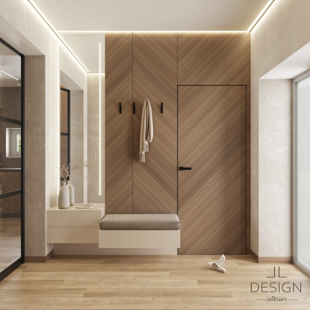 Interiérový dizajn vstup - Rodinný dom vo Zvolene - LL design