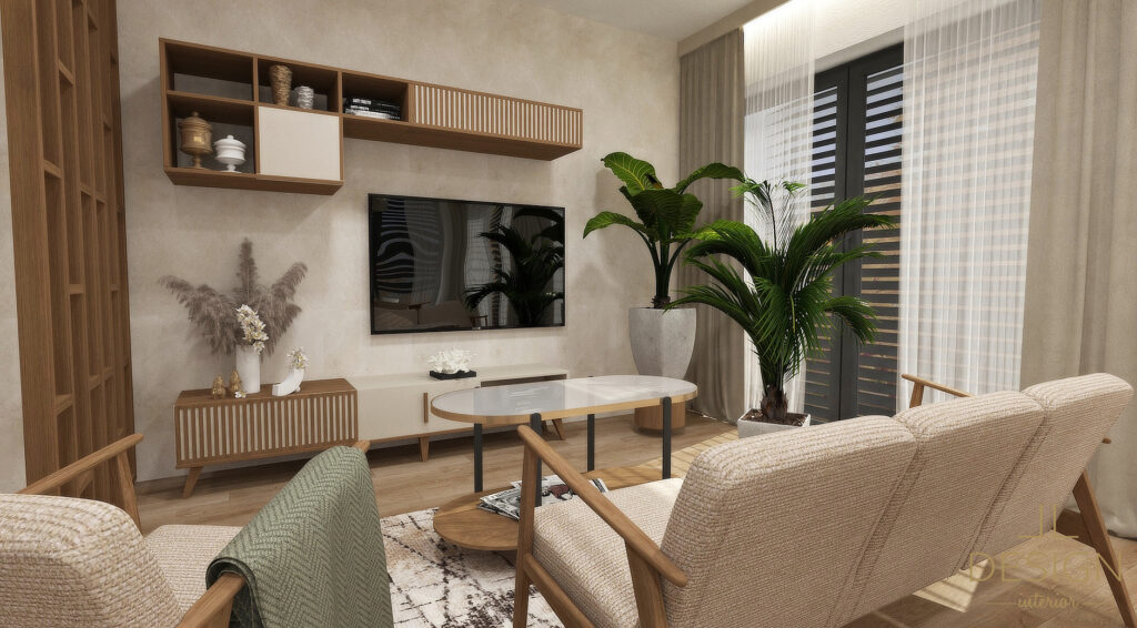 Návrh retro interiér - LL design