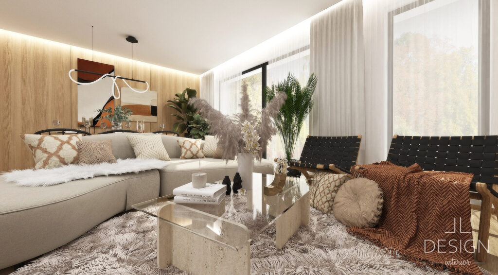 Návrh trendov obývačky - LL design