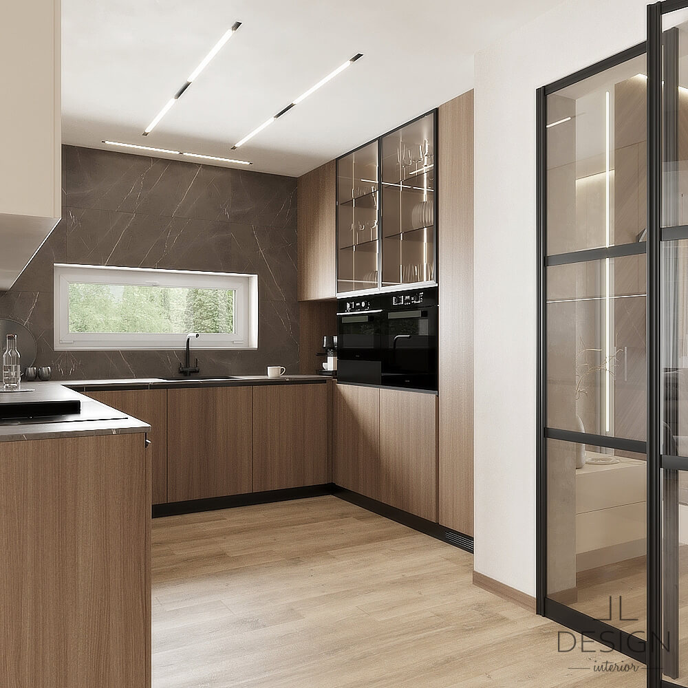 Interiérový dizajn kuchyňa - Rodinný dom vo Zvolene - LL design