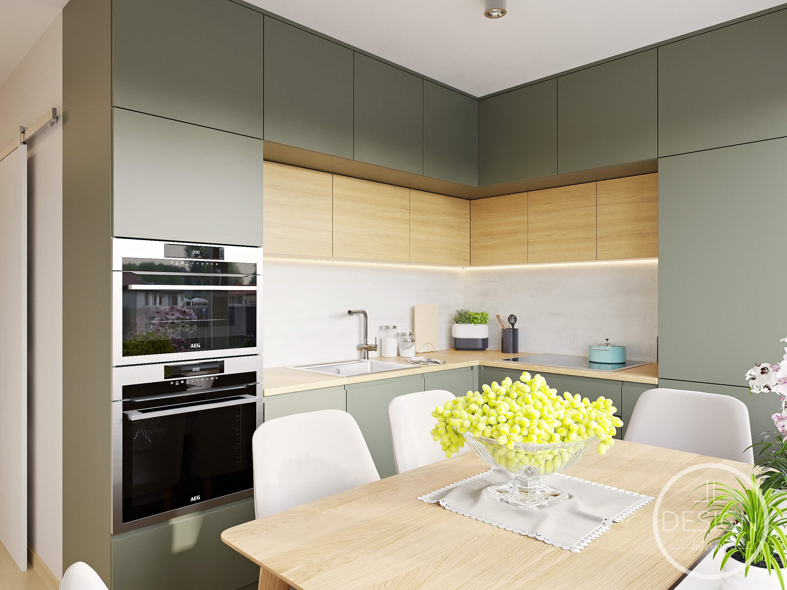 Interiérový dizajn kuchyňa - Bytový dom Žarnovica - LL design