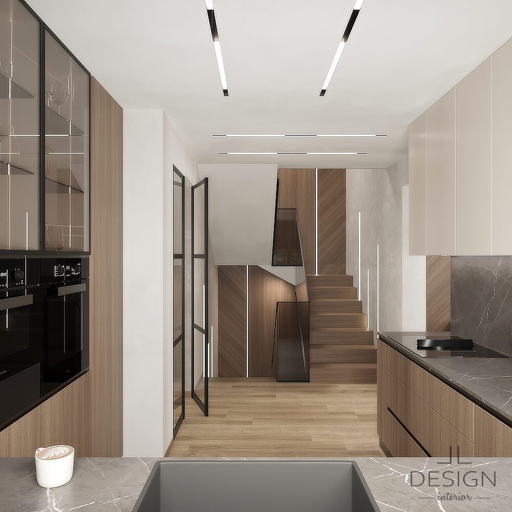 Interiérový dizajn kuchyňa - Rodinný dom vo Zvolene - LL design