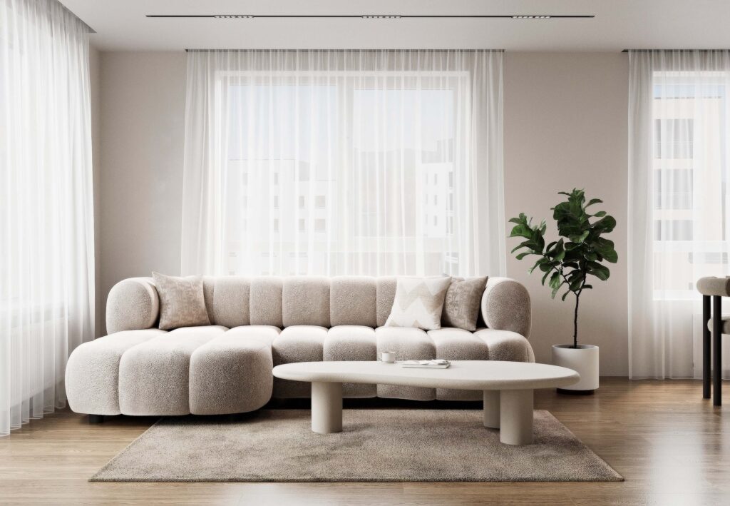 Interiérový dizajn obývačka - Mestský byt vo Zvolene - LL design