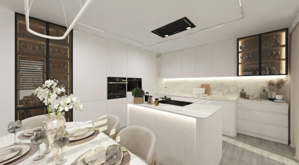 Interiérový dizajn kuchyňa - Penthouse Zvolen - LL design