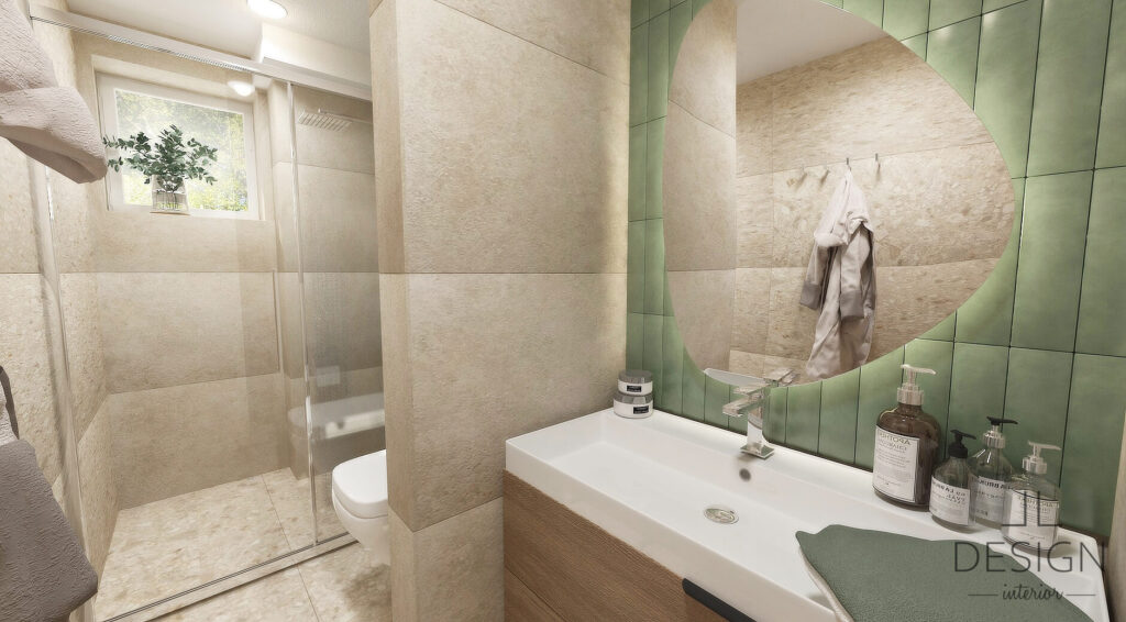 Interiérový dizajn kúpeľňa - Rodinný dom vo Zvolene - LL design