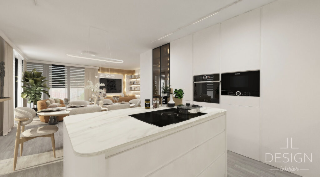 Interiérový dizajn kuchyňa - Penthouse Zvolen - LL design