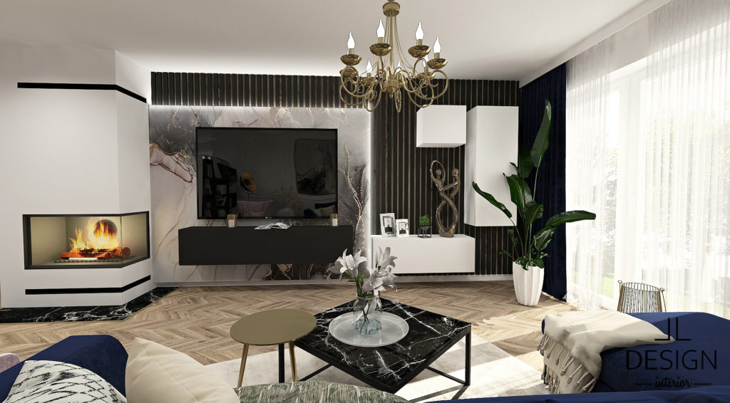 Glamour obývačka- LL design