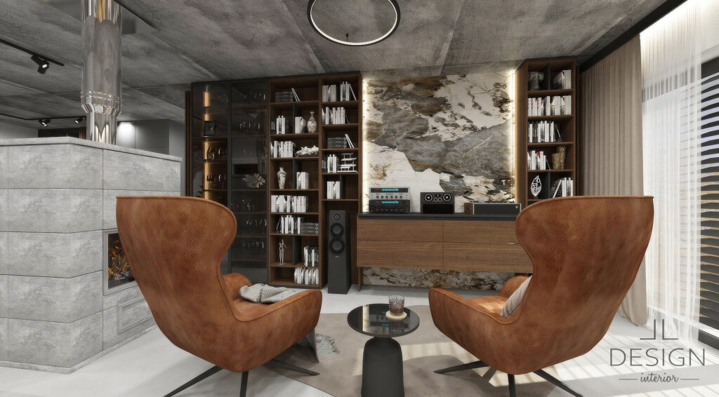 Interiérový dizajn obývačka - Rodinný dom na Kováčovej - LL design