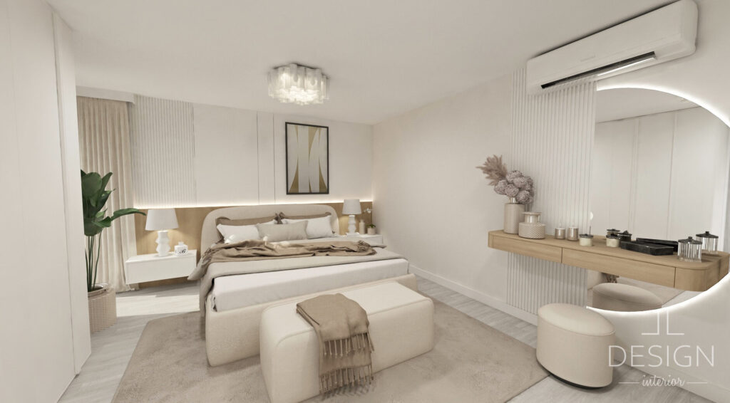 Interiérový dizajn spálňa - Penthouse Zvolen - LL design