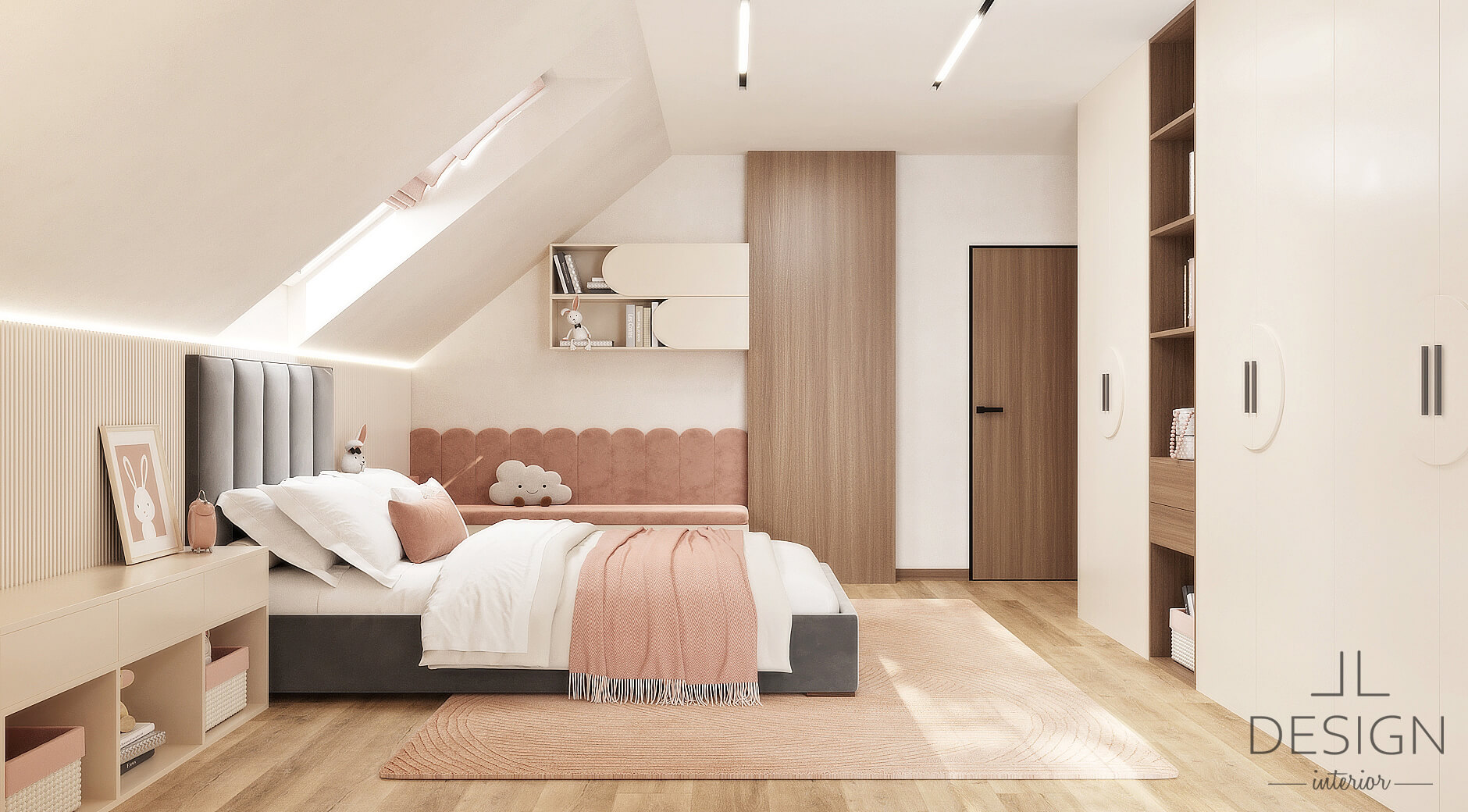 Interiérový dizajn detská izba - Rodinný dom vo Zvolene - LL design