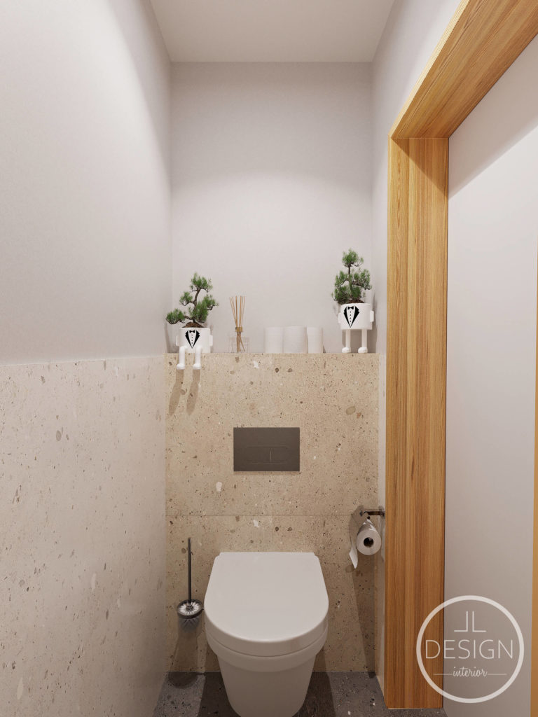 Interiérový dizajn wc - Bytový dom Žarnovica - LL design