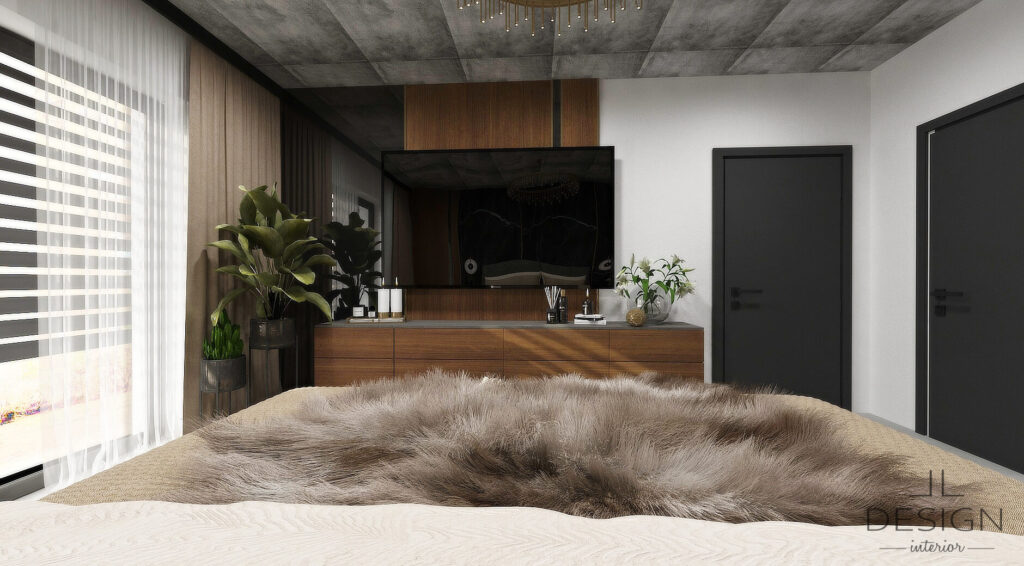 Interiérový dizajn spálňa - Rodinný dom na Kováčovej - LL design