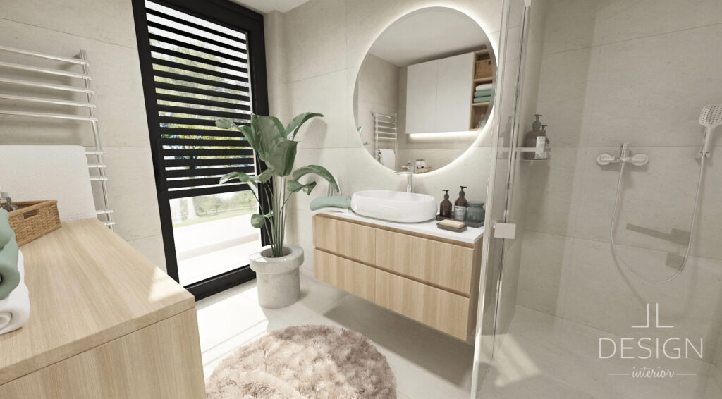 Interiérový dizajn kúpeľňa - Penthouse Zvolen - LL design