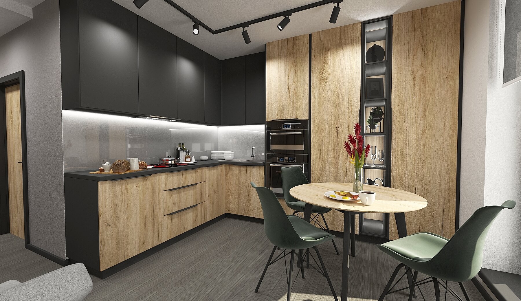 Interiérový dizajn kuchyne - Byt v Bratislave - LL design