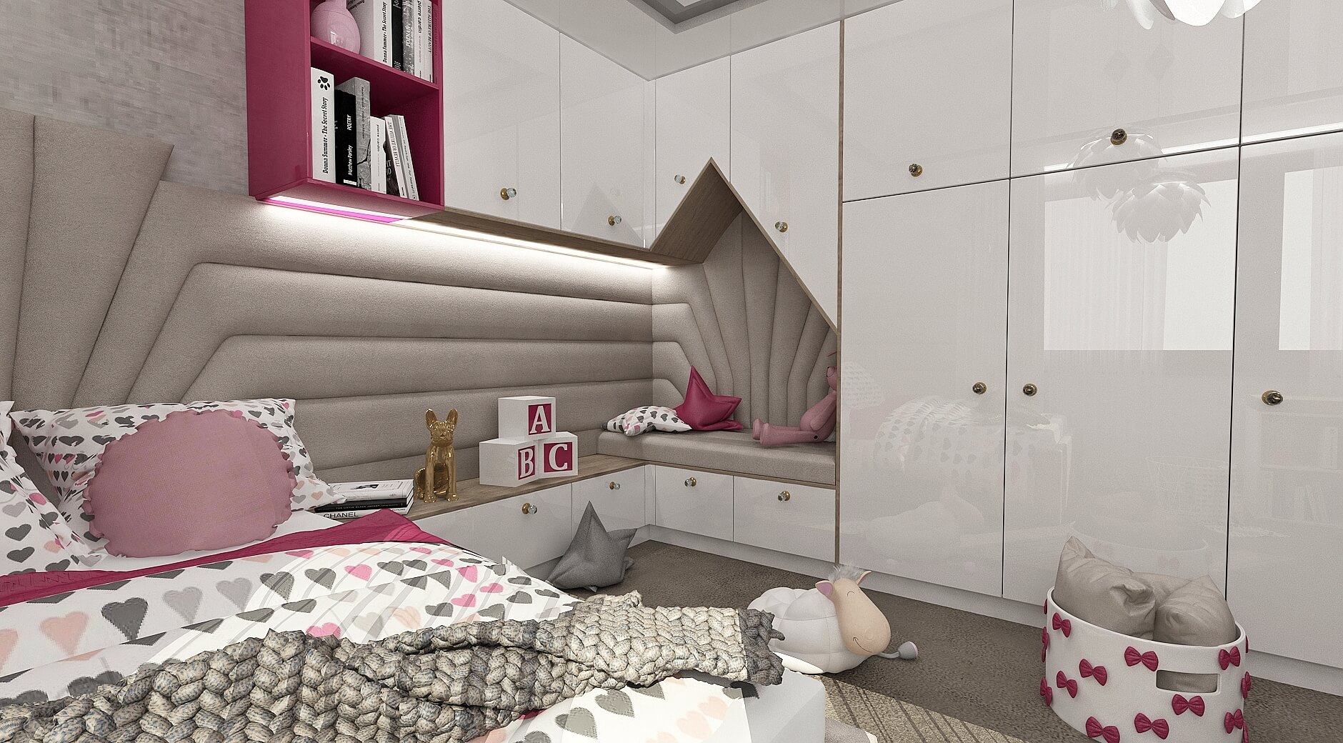 Interiérový dizajn detskej izby - Byt Zvolen - LL design