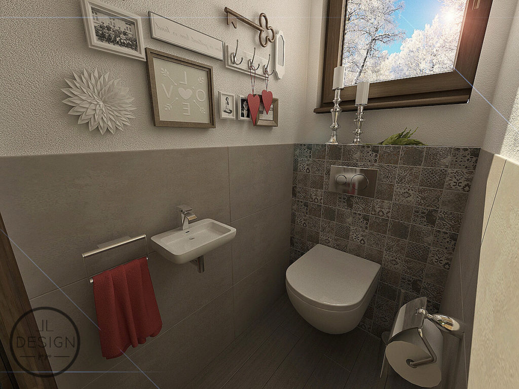 Interiérový dizajn kúpeľne - Chata Krahule - LL design