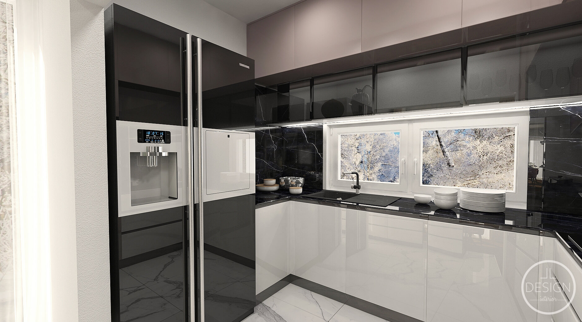 Interiérový dizajn - Kuchyňa - Vizualizácia - LL Design