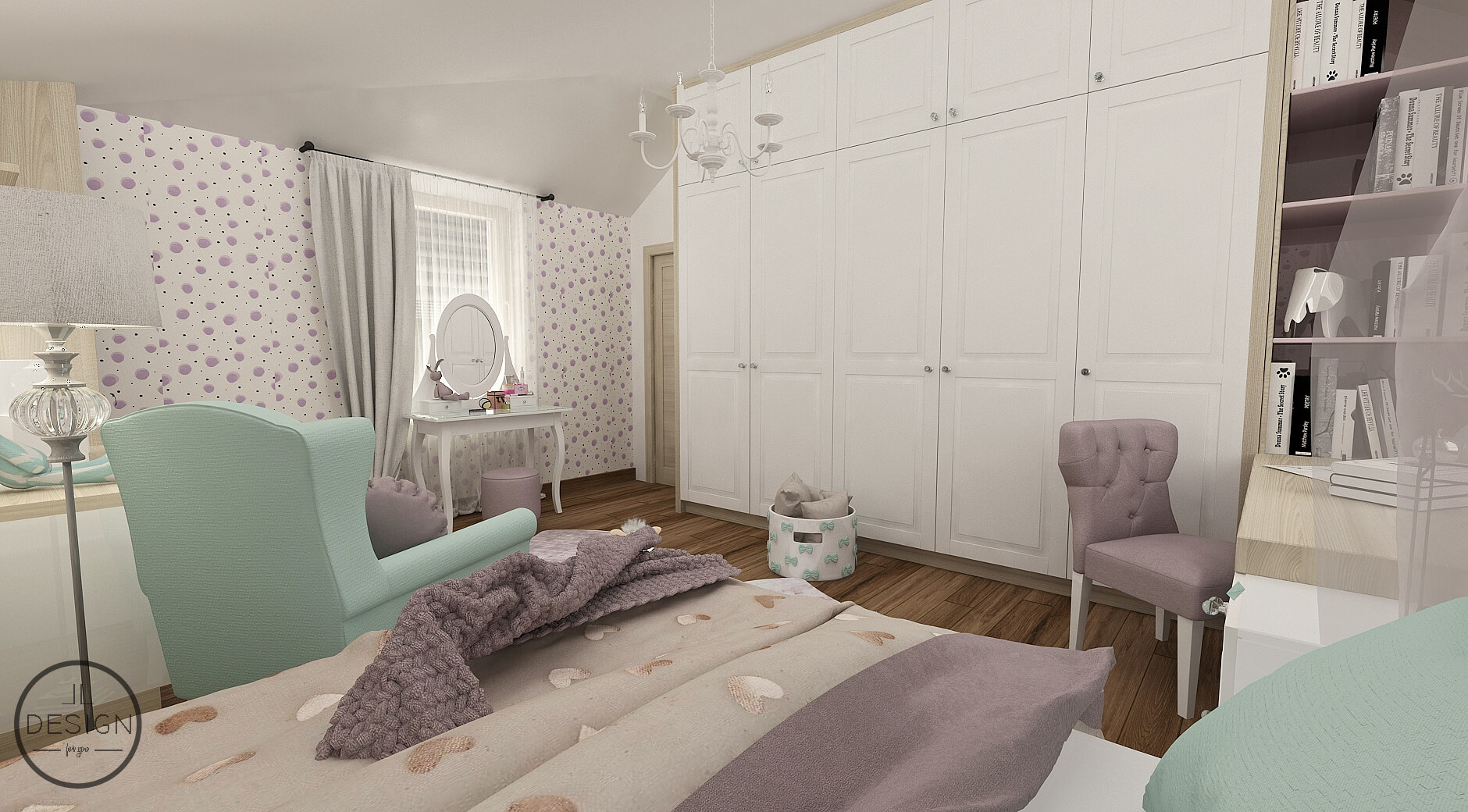 Interiérový dizajn detskej izby - Rodinný dom Bratislava - LL design