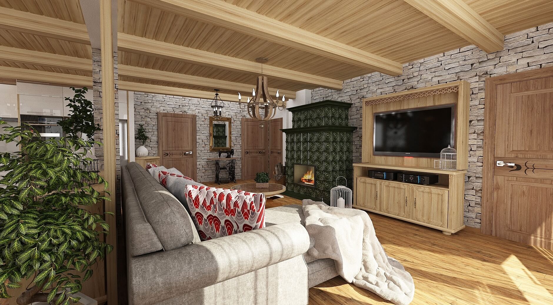 Interiérový dizajn obývačky - Rodinný dom Martin - LL design