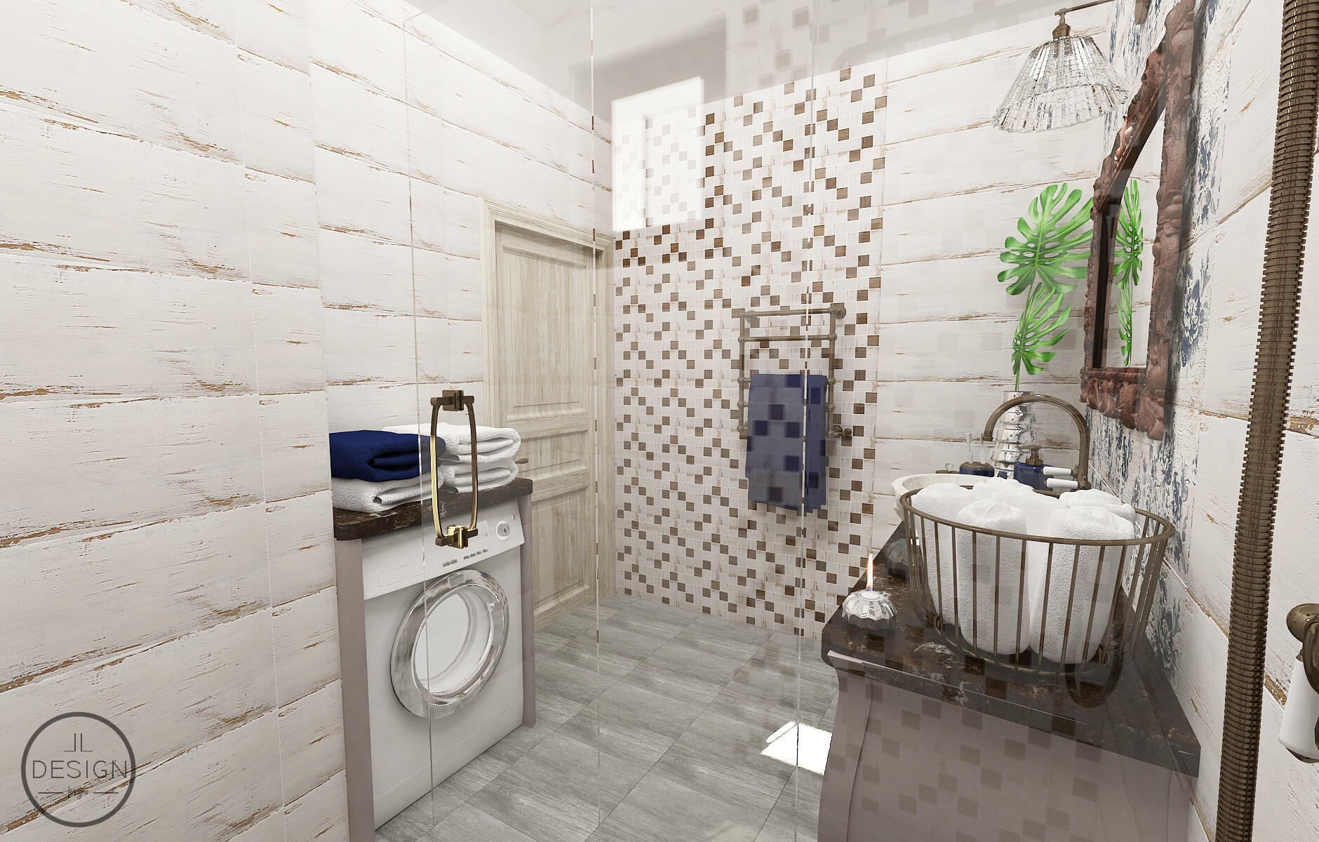 Interiérový dizajn kúpeľne - Rodinný dom Rimavská Sobota - LL design