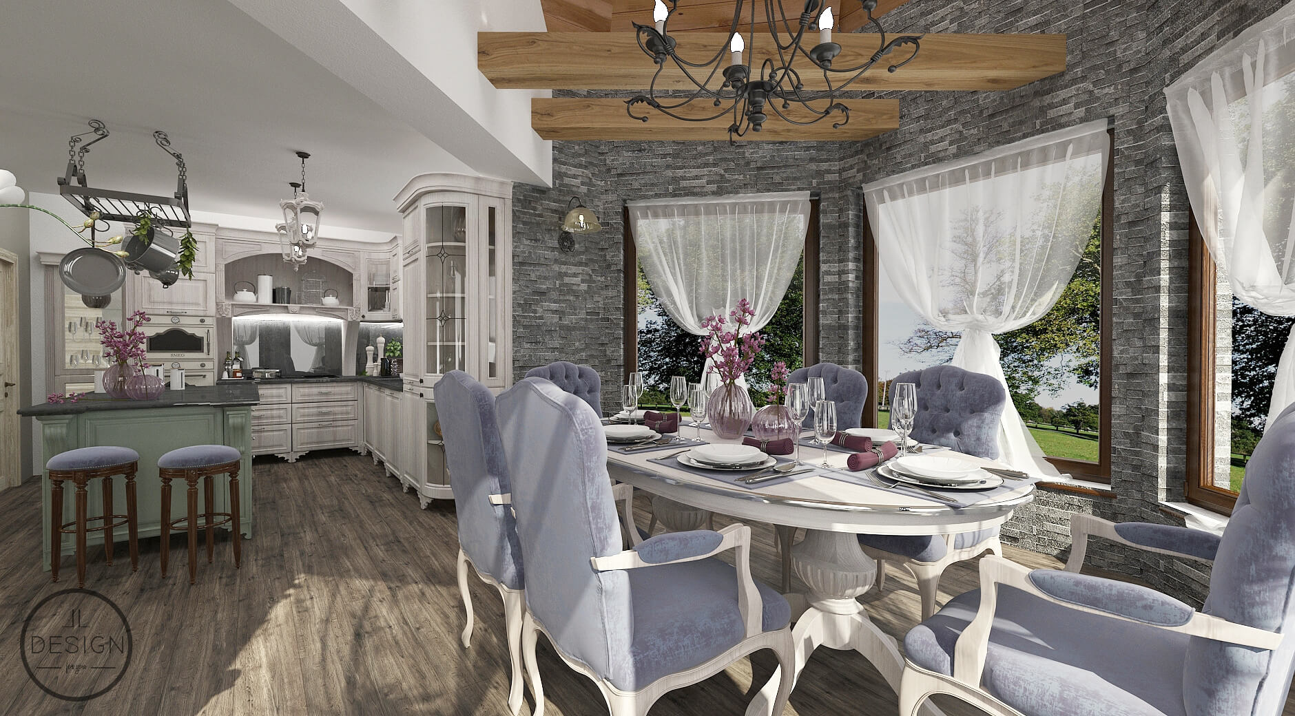 Interiérový dizajn kuchyne - Rodinný dom Rimavská Sobota - LL design