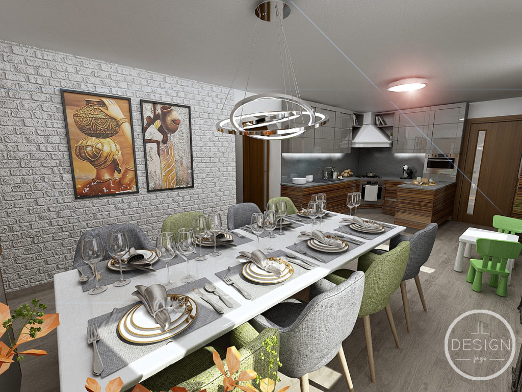 Kuchyňa spojená s obývačkou | LLdesign